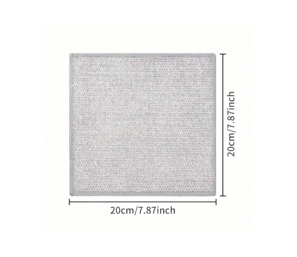 5 pcs Multipurpose Double Layer Wire Mesh Cleaning Cloths for Kitchen & Home Use