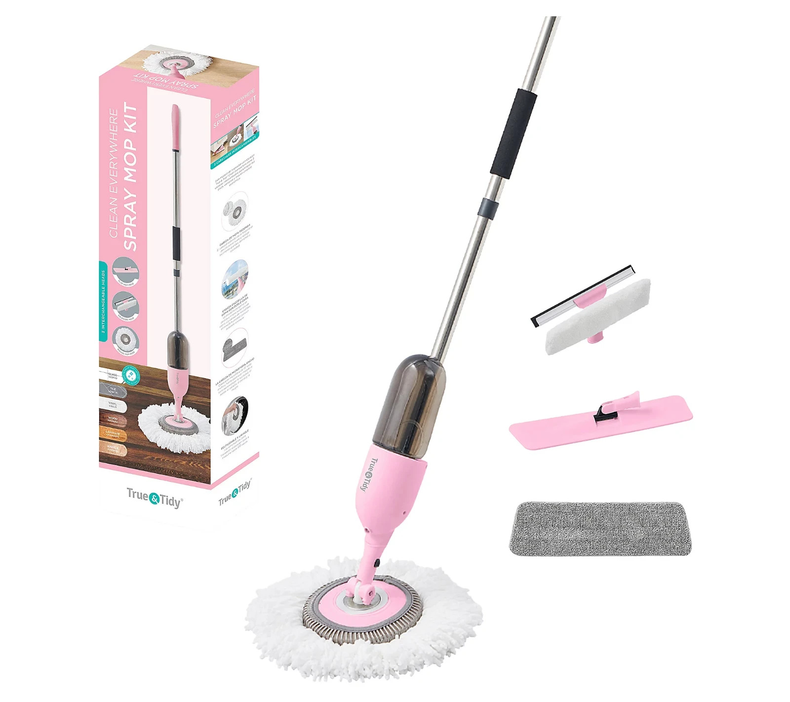 True & Tidy SPRAY-360 Clean Everywhere Spray Mop Kit