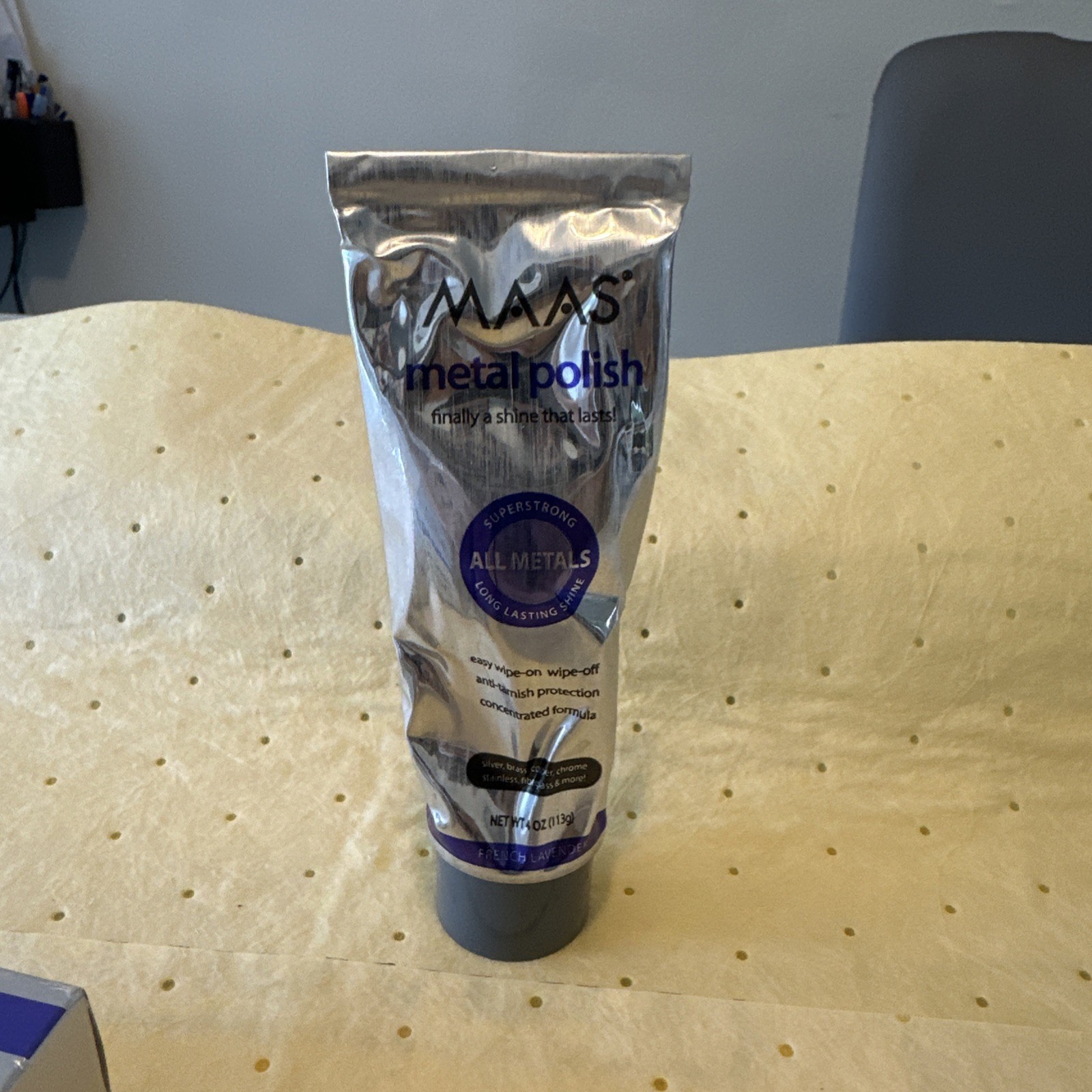 Maas Metal Polish All Metals Super Strong Approximately 85% Or More Remaining