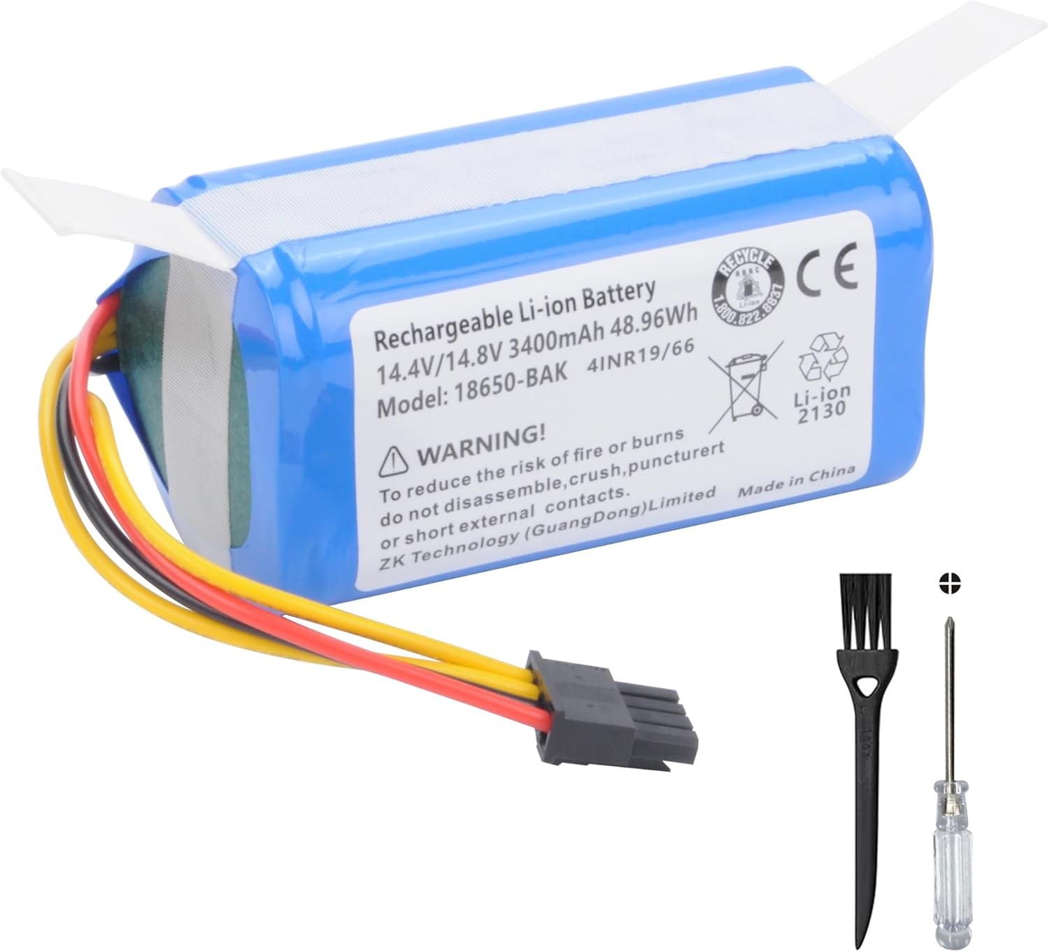 Vacuum Cleaner Battery for AIRROBO P10 Vacuum Cleaner 14.4V