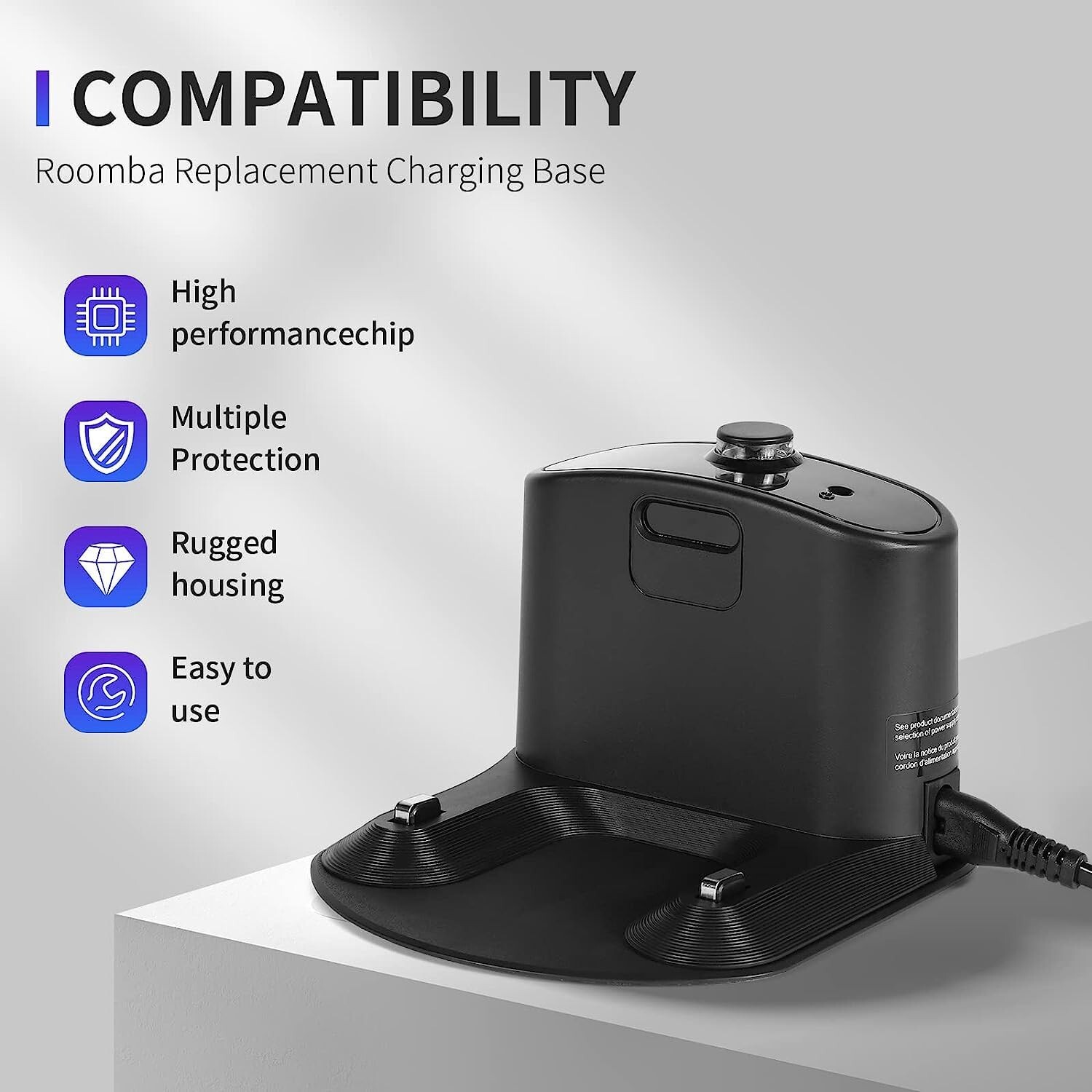 Durable Roomba Docking Station – Replacement for 500 to 900 Series Models