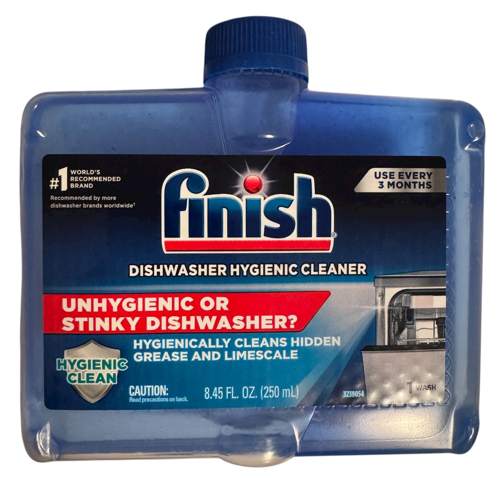 Finish Dishwasher Cleaner Bundle: Cleaning Tabs and Liquid Cleaner, 5 washes