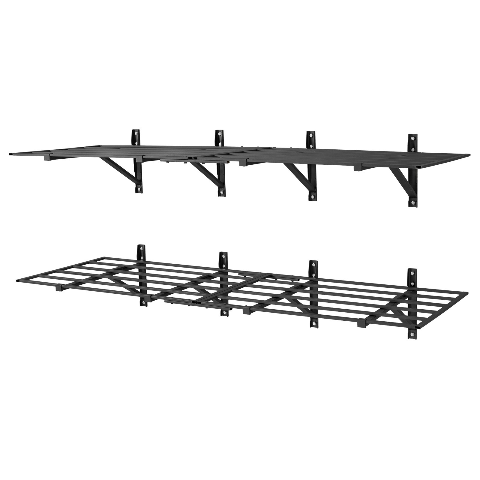 Uimoso 4-Piece 2 x 3ft Wall Shelving, 1600 lbs Capacity, Garage Storage Solution