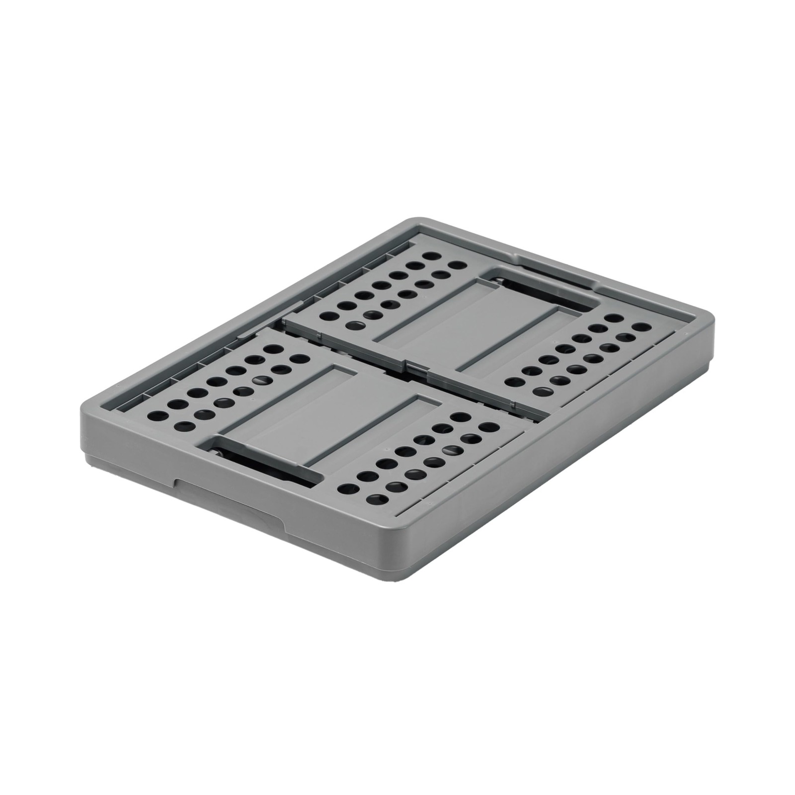 ® crate | folding box | basket | 48 qt (12 gal) | grey