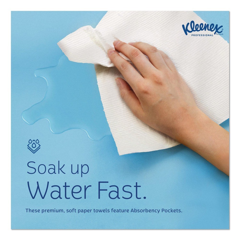 Kleenex 01510 10.13 in. x 13.15 in. 1-Ply C-Fold Paper Towels – WT (2400/CT) New