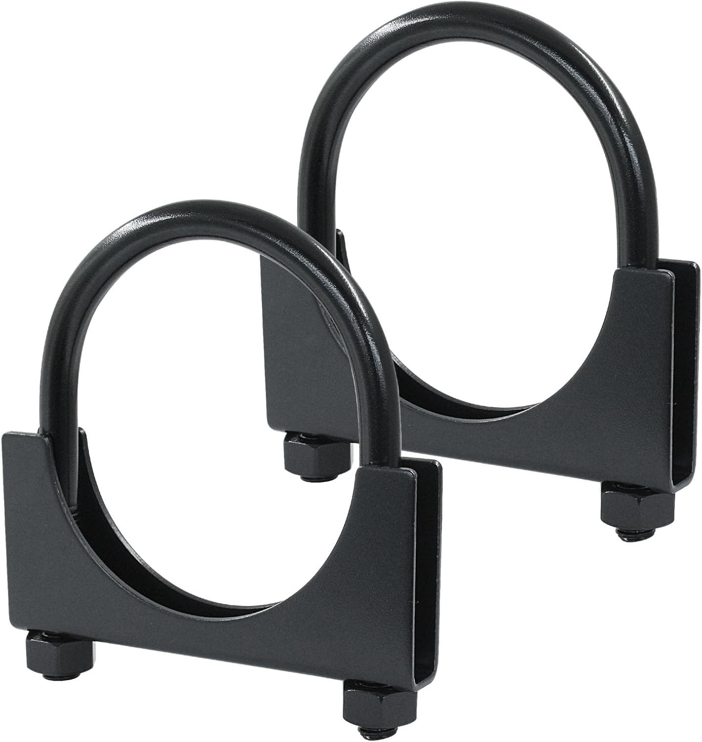 2-3/4″ U Heavy Duty U-Bolt Clamp, 2Pcs Black Stainless Steel Muffler 2.75 Inch