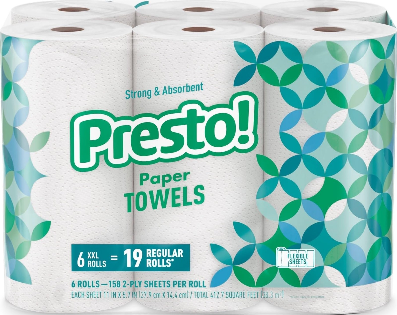 Amazon Brand – Presto! Ultra-Strong Premium Paper 6 Count (Pack of 1), White