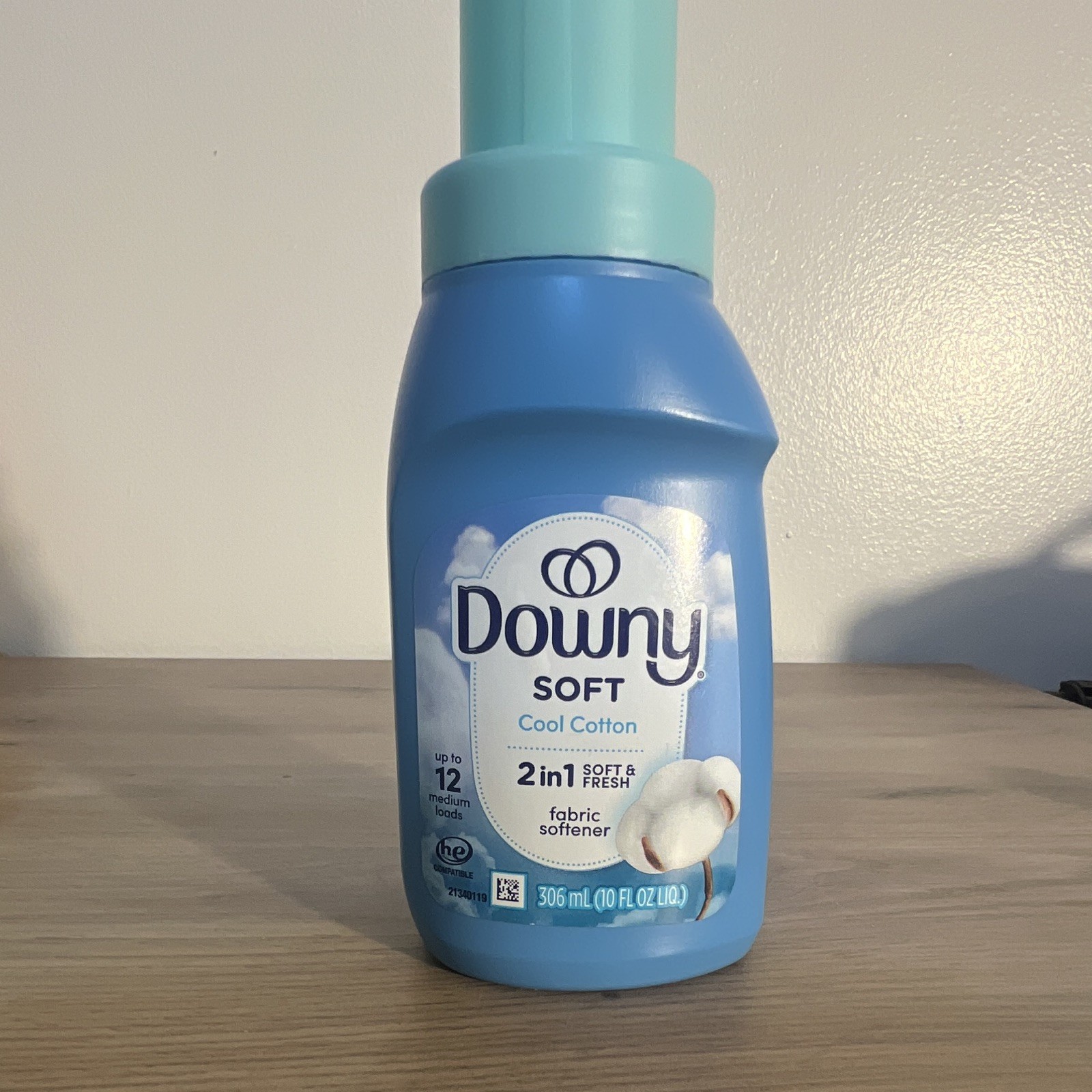 Downy Soft Cool Cotton 2 in 1 Soft & Fresh Fabric Softener HE 306mL