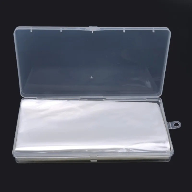 100 Pack Dollar Bill Holder Clear Sideload Currency Sleeves + Storage Case