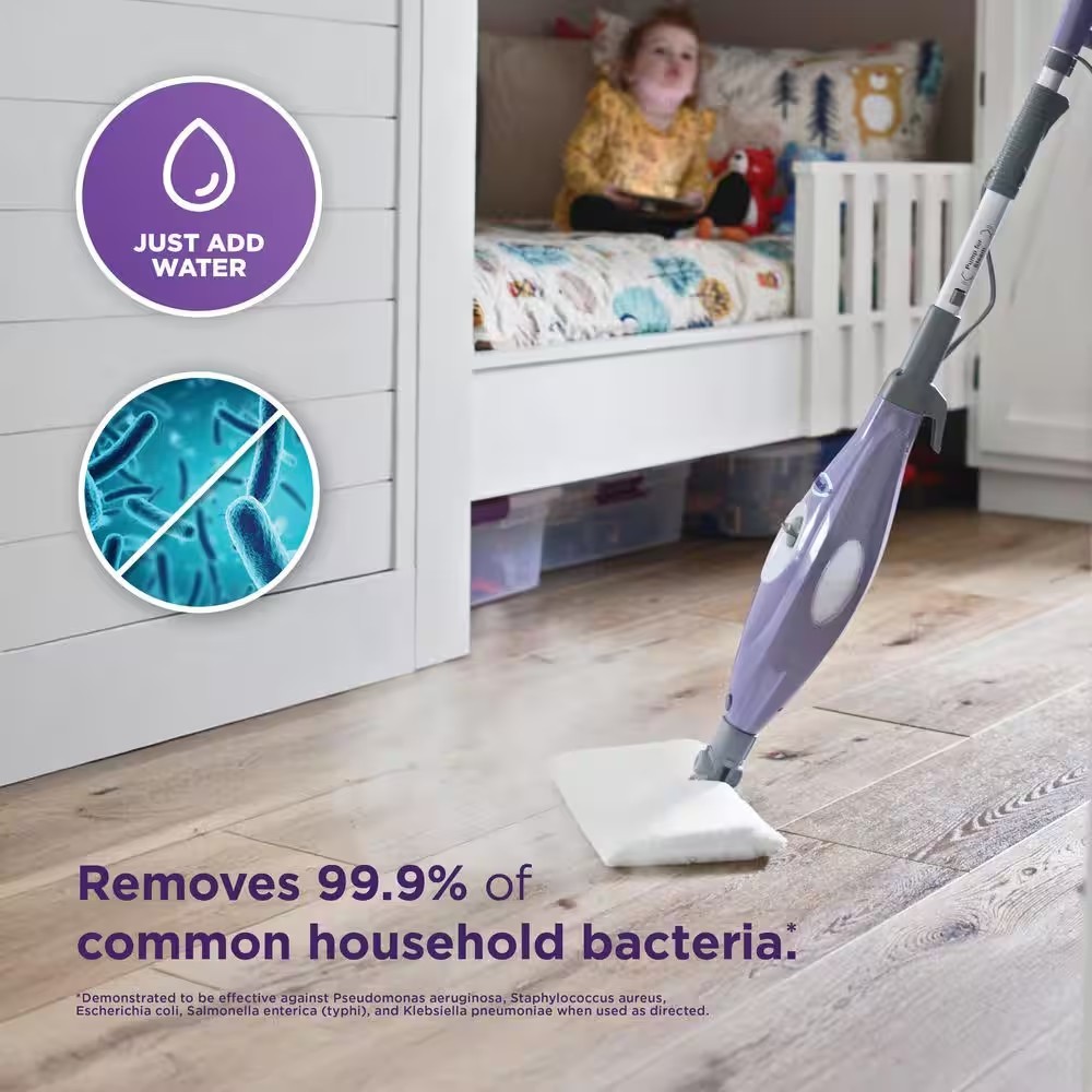 New Shark Corded Steam Pocket Mop Stick Cleaner Hard-Floor Surfaces Purple S3501