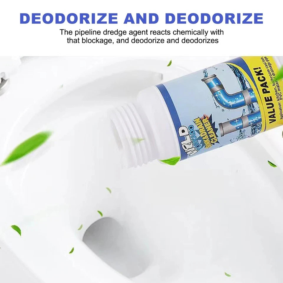1~5x Wild Tornado Powerful Sink Drain Cleaner High Efficiency Clogging Cleaner**