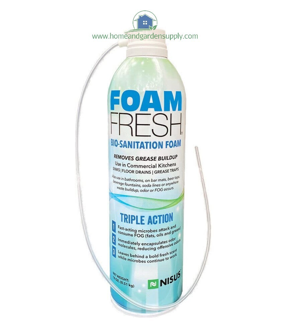 Foam Fresh Bio-Sanitation Foam Cleans Organic Matter 18 oz Aerosol Can by Nisus