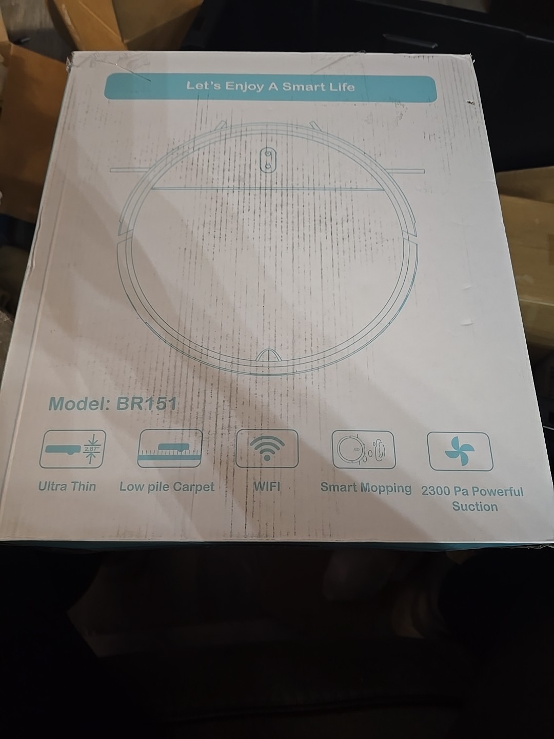 MAMNV BR151 Robot Vacuum and Mop Combo with APP/Remote