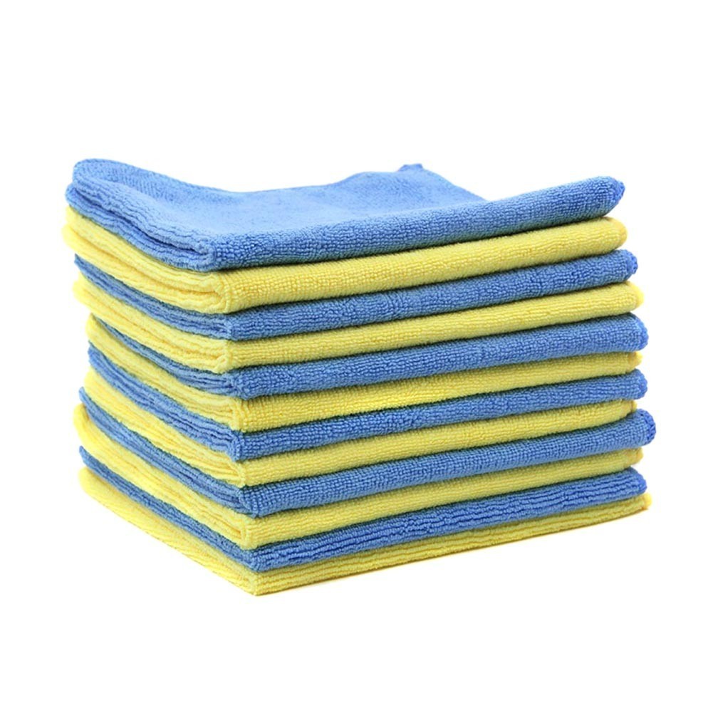Microfiber Cleaning Cloth-12 Pack-14×14 inches-Lint Free-Streak Free