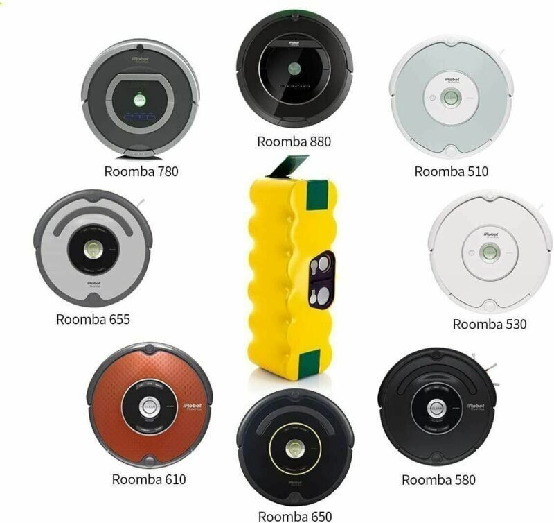 Battery For iRobot Roomba 500 600 700 800 Series 780 650 595 880 5.0AH Ni-MH
