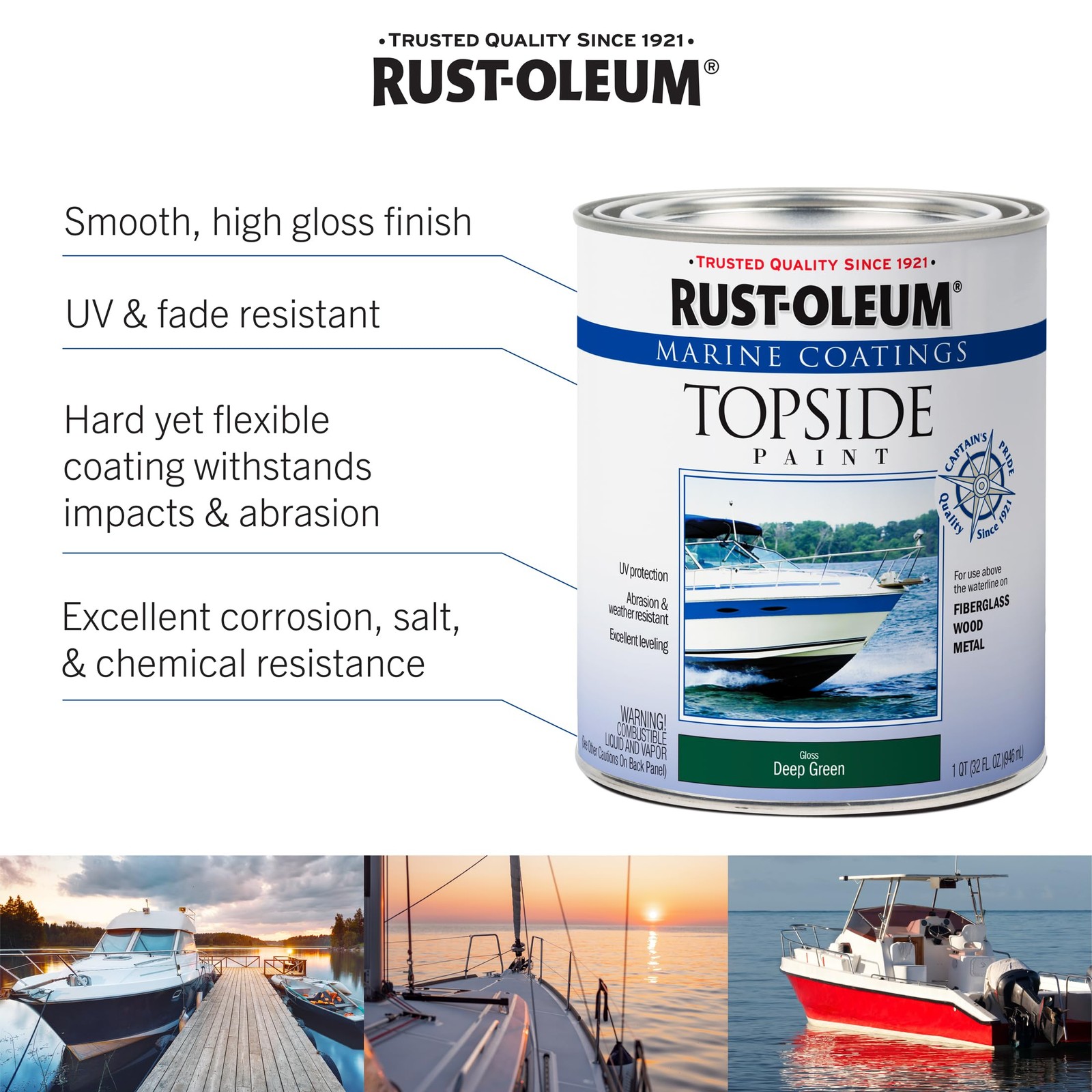 Marine Boat Wood Metal Fiberglass Topside Paint Coating Matte Oyster White NEW
