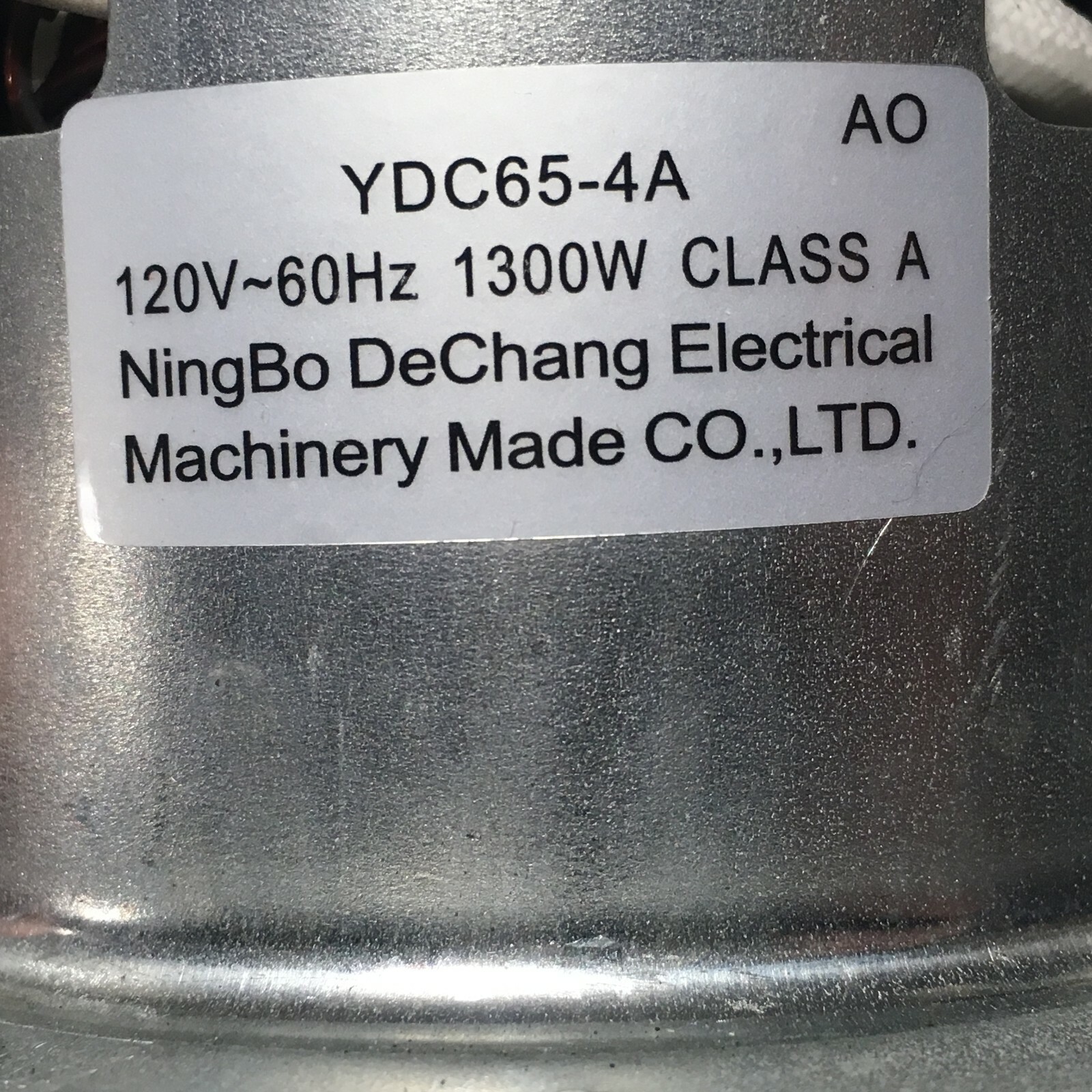 Hoover UH74210 UH74205 UH74220 Small 120 VOLT 1300W MOTOR ENGINE OEM YDC65-4A