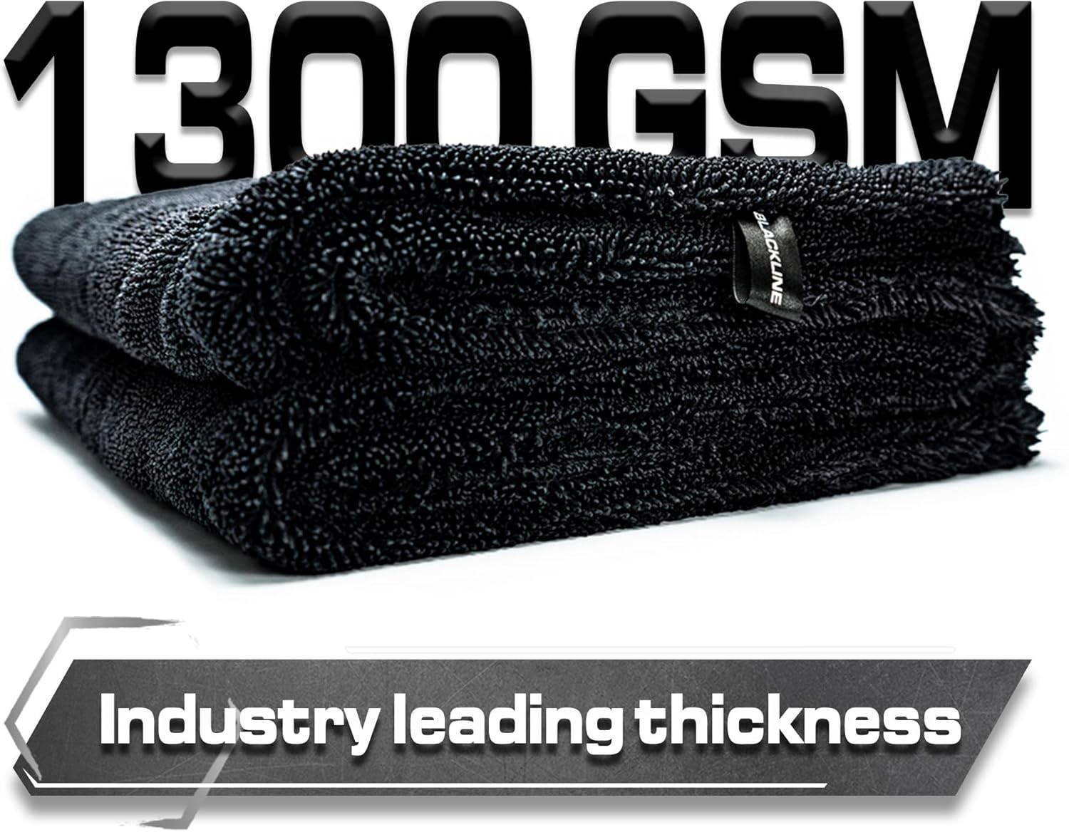 Blackline 24×36 Microfiber Drying Towel, 1300GSM, Streak Lint Free
