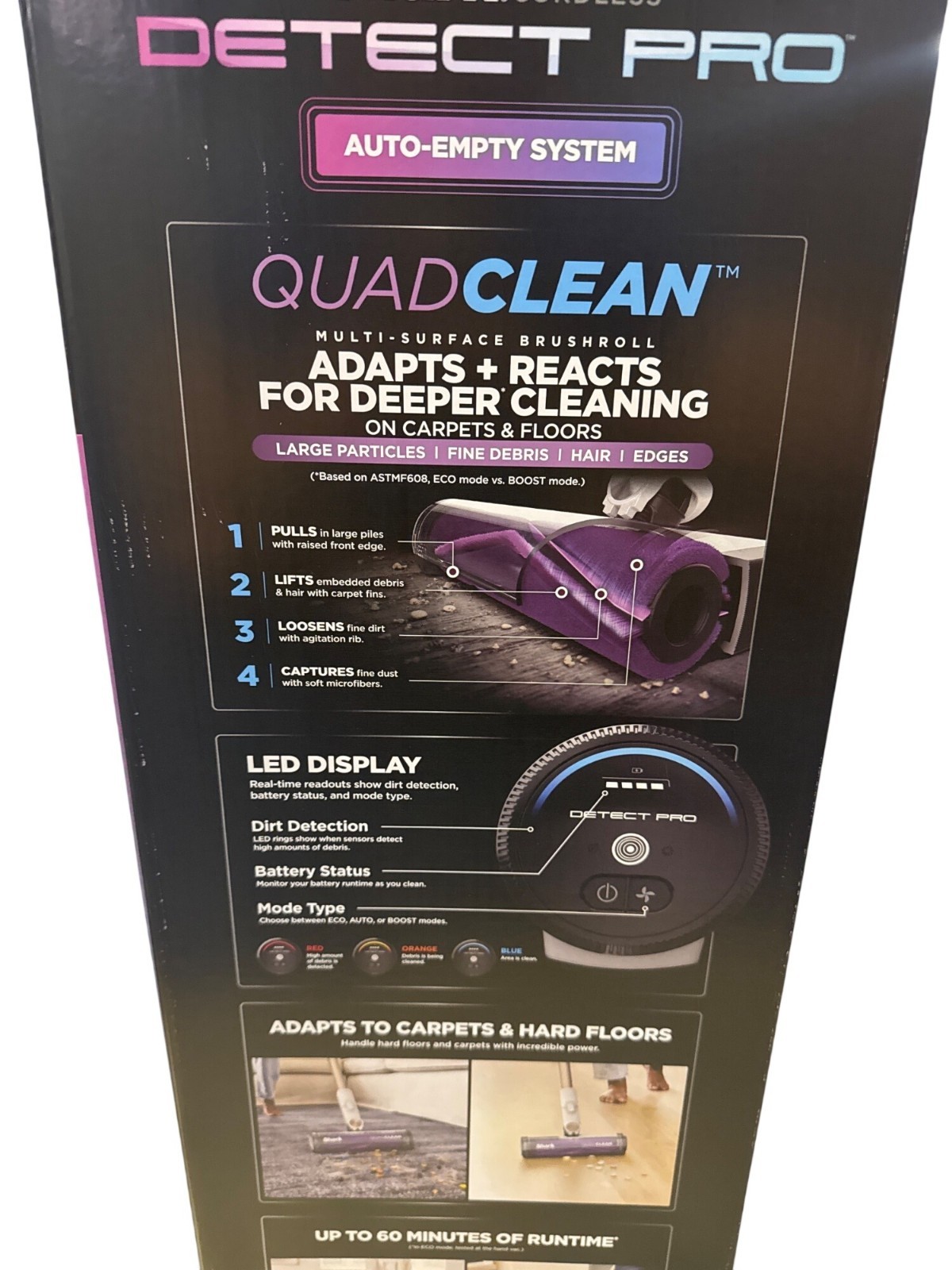 Shark Cordless Detect Pro Auto Empty System with QuadClean Multi Surface 1W3551