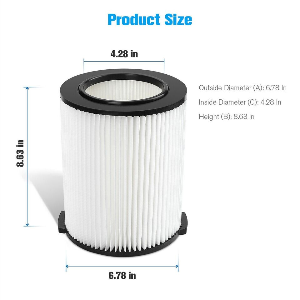 VF4000/VF4200 Replacement Filter For Ridgid 1400RV, RV2400HF, RV2600B, 1650RV