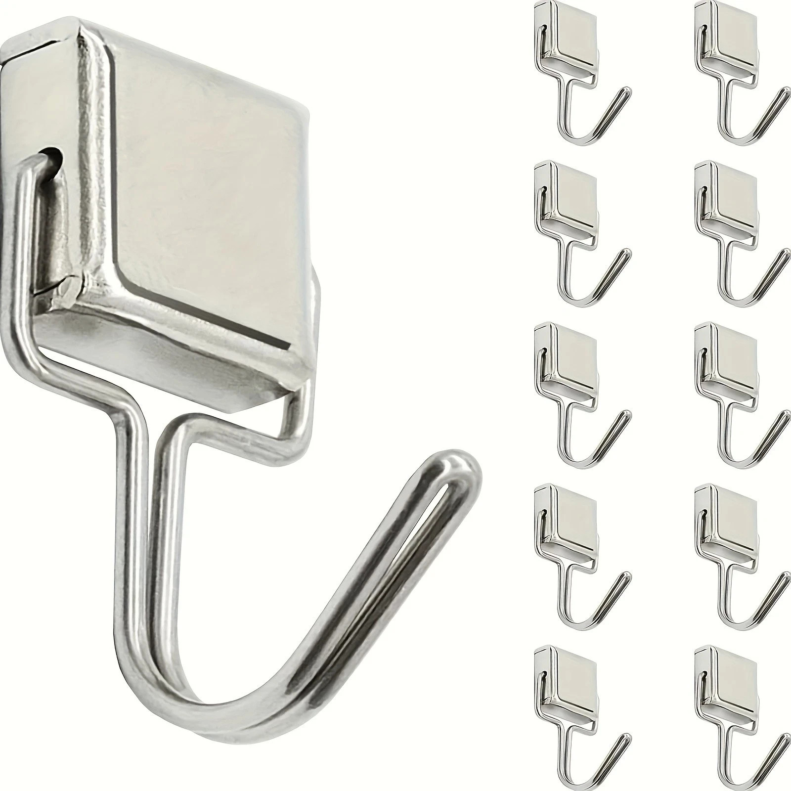 10 Pack Magnetic Hooks Heavy Duty, 10 lbs Strong Magnet Hooks – Multipurpose