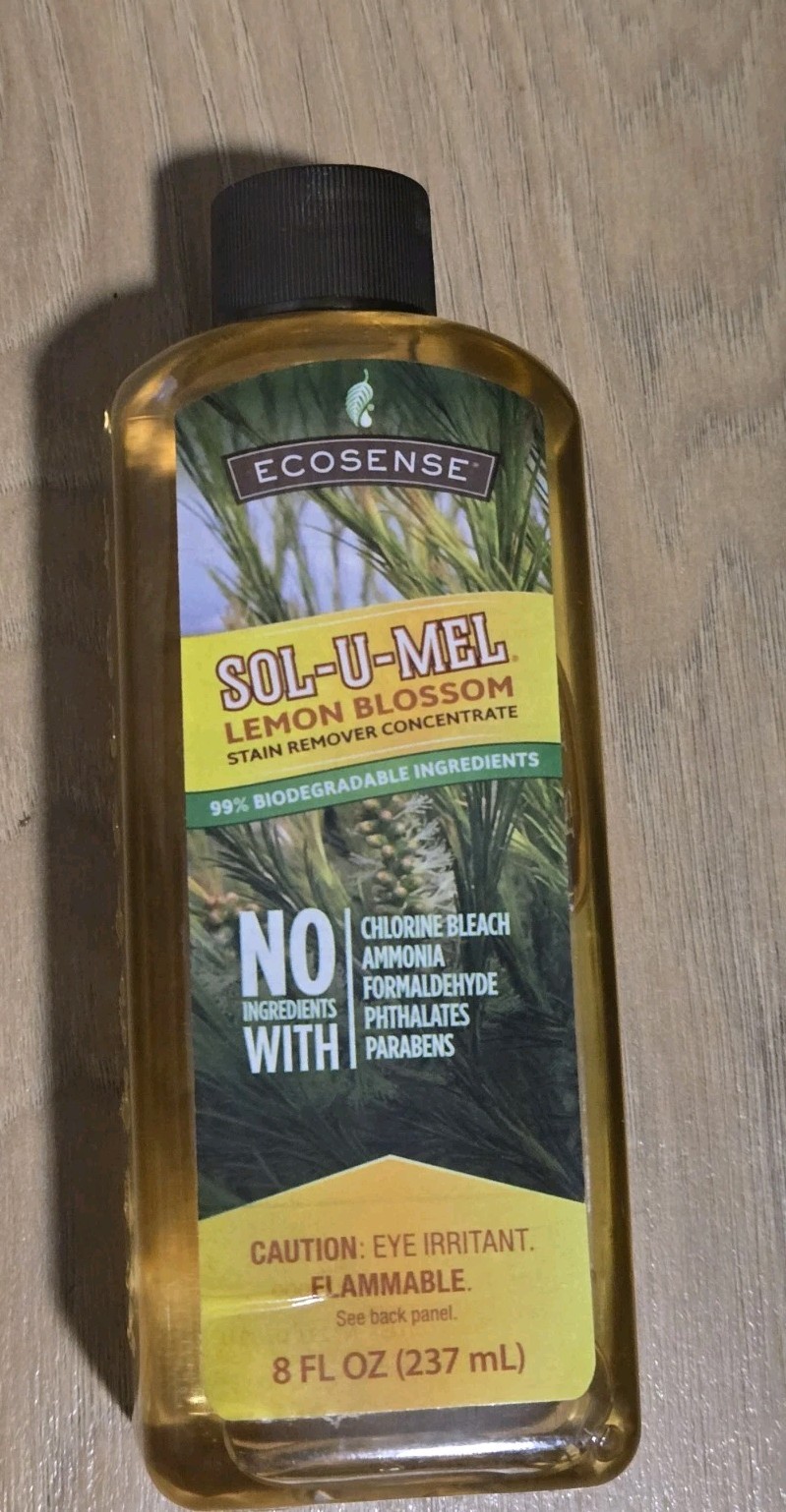 NEW Ecosense Sol-U-Mel Lemon Blossom Biodegradable CONCENTRATE STAIN REMOVER 8oz