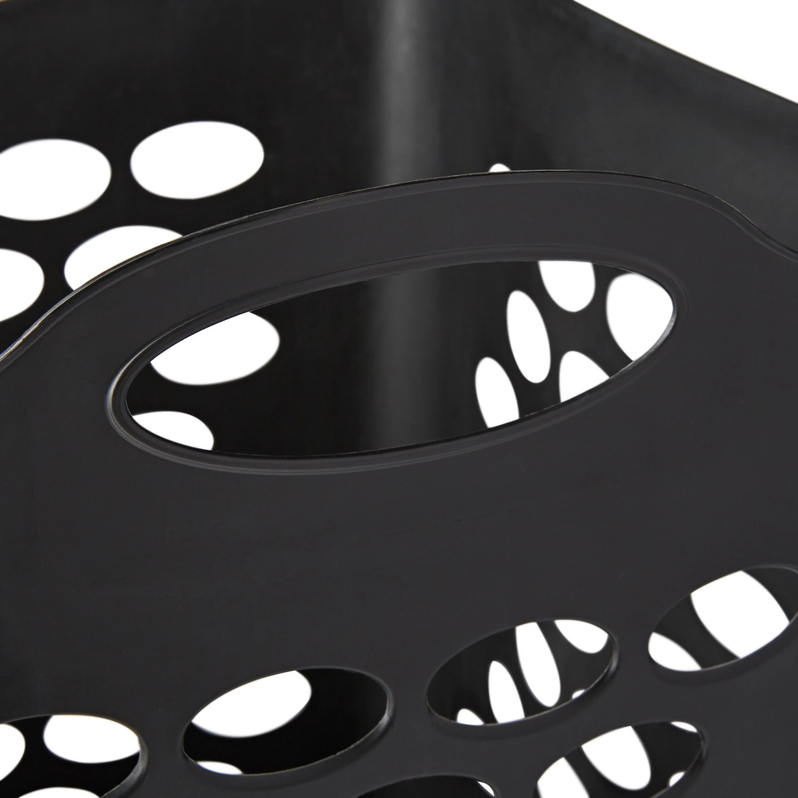 Mainstays Flex Square Laundry Hamper, Black, Adult.