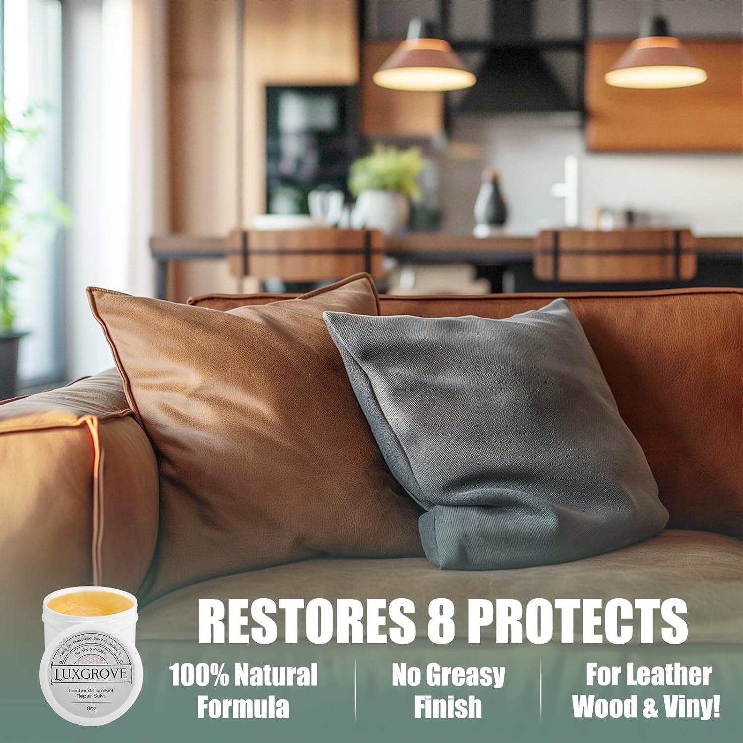 Leather and Furniture Repair Kit 8oz UV Protectant Conditioner Restorer for L…