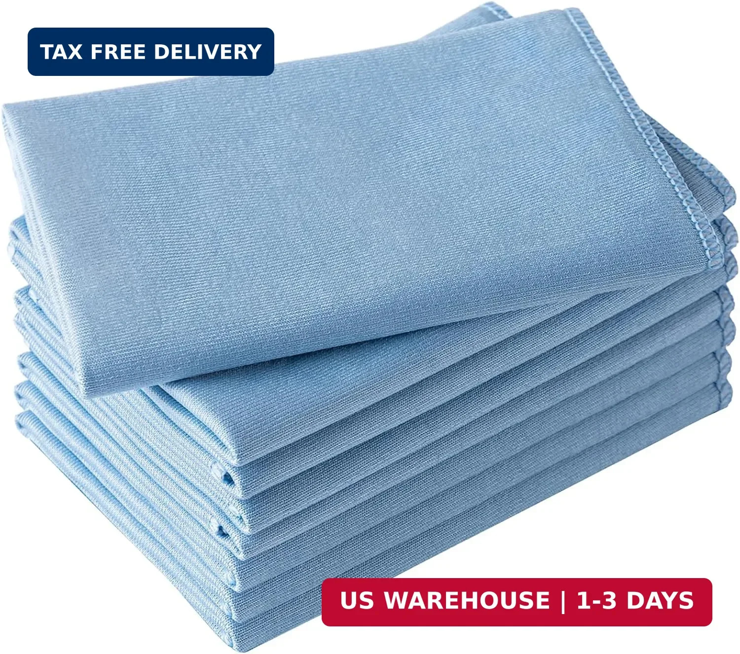 Microfiber Glass Cleaning Cloth 8 Pack, 16 Inch X 12 Inch, Lint Free Quickly Cle