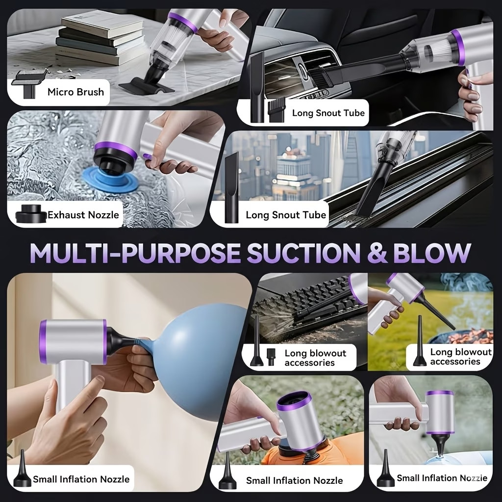 Rechargeable Hand Cordless Car Vacuum Cleaner High Power Handheld Vacuum&Blower