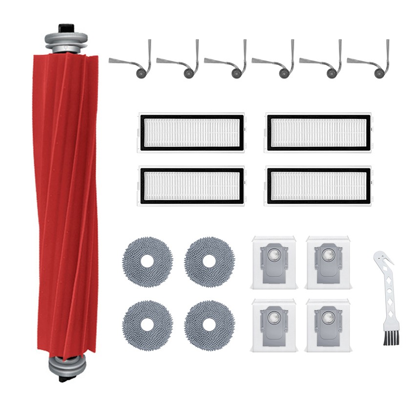 For Roborock QV35A/QV35S Main Roller Side Brush Filter Mesh Dust Bag Mop Cloth