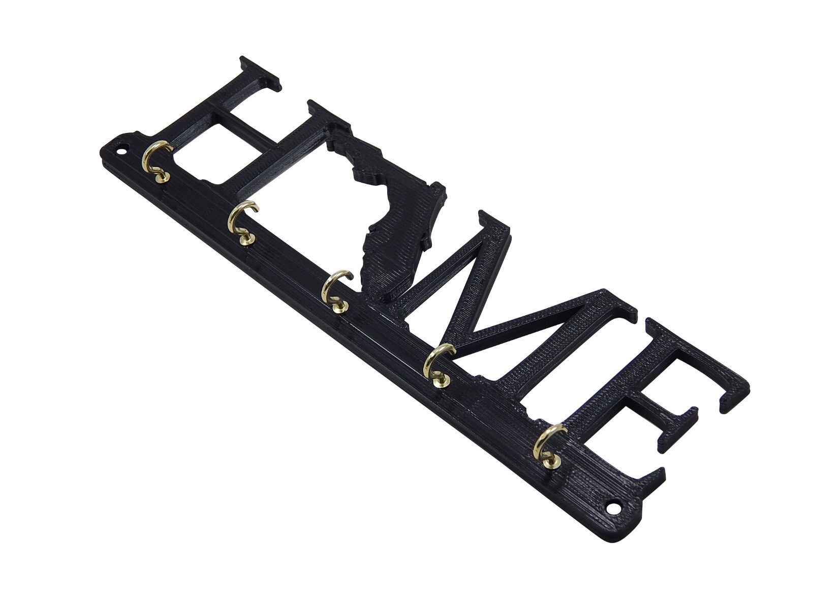Florida Home State Shape Key Holder Hanger Rack Housewarming Gift Wall Decor