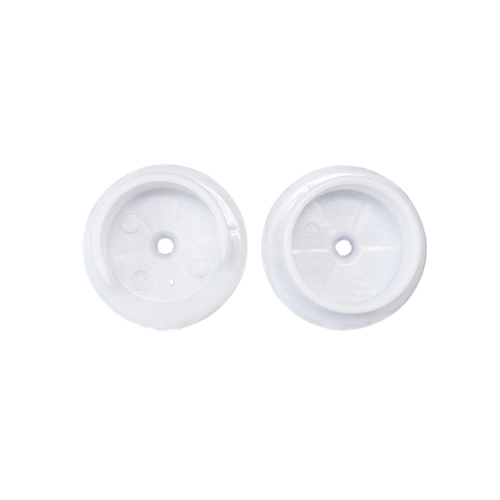 1-3/8″ White Plastic Closet Rod Socket – 1 Set with Mounting Screws