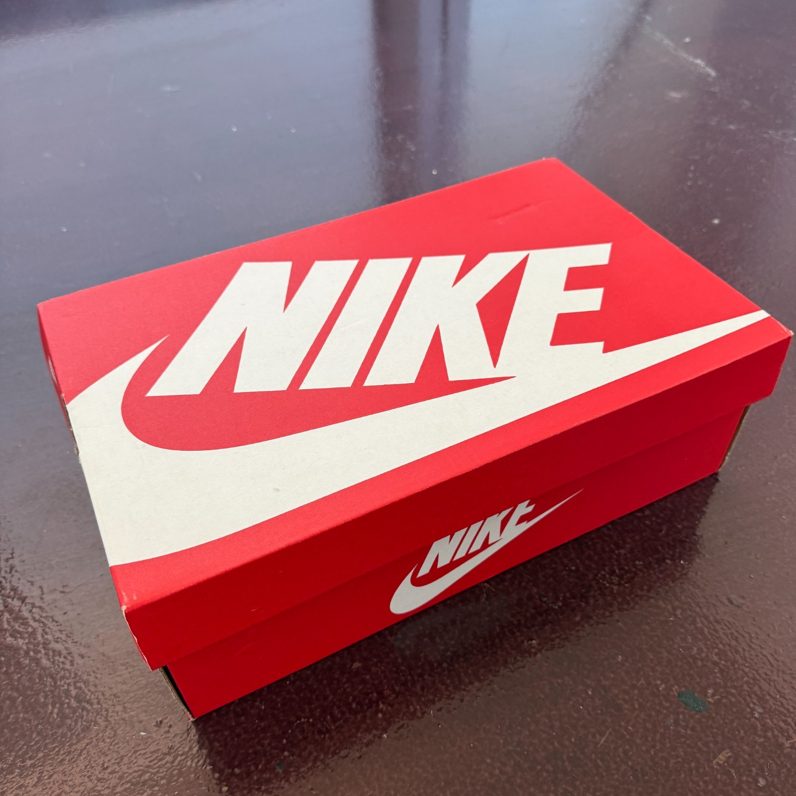 Nike Empty Shoe Box Red White Swoosh Original Packaging Size 8 9 WMNS BOX ONLY