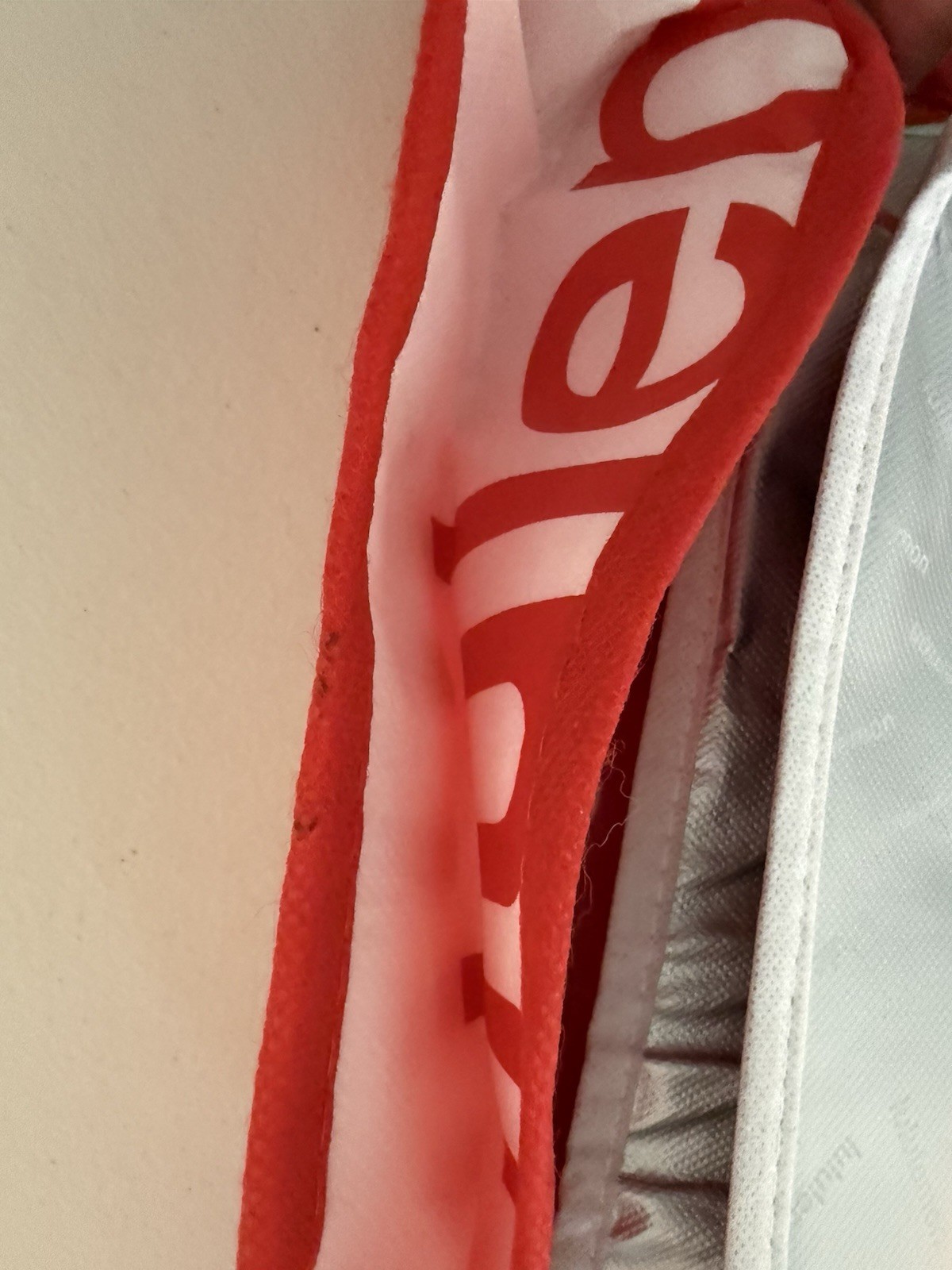 Lululemon Reusable Shopping Tote Bag Set Of 3 12”x9” Red, Silver Black And White