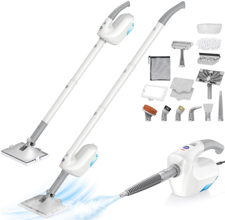 Mopa Vapor 10en1 Limpiador Mano 350ml Pisos Alfombras Azulejos 2 Niveles, Nuevo