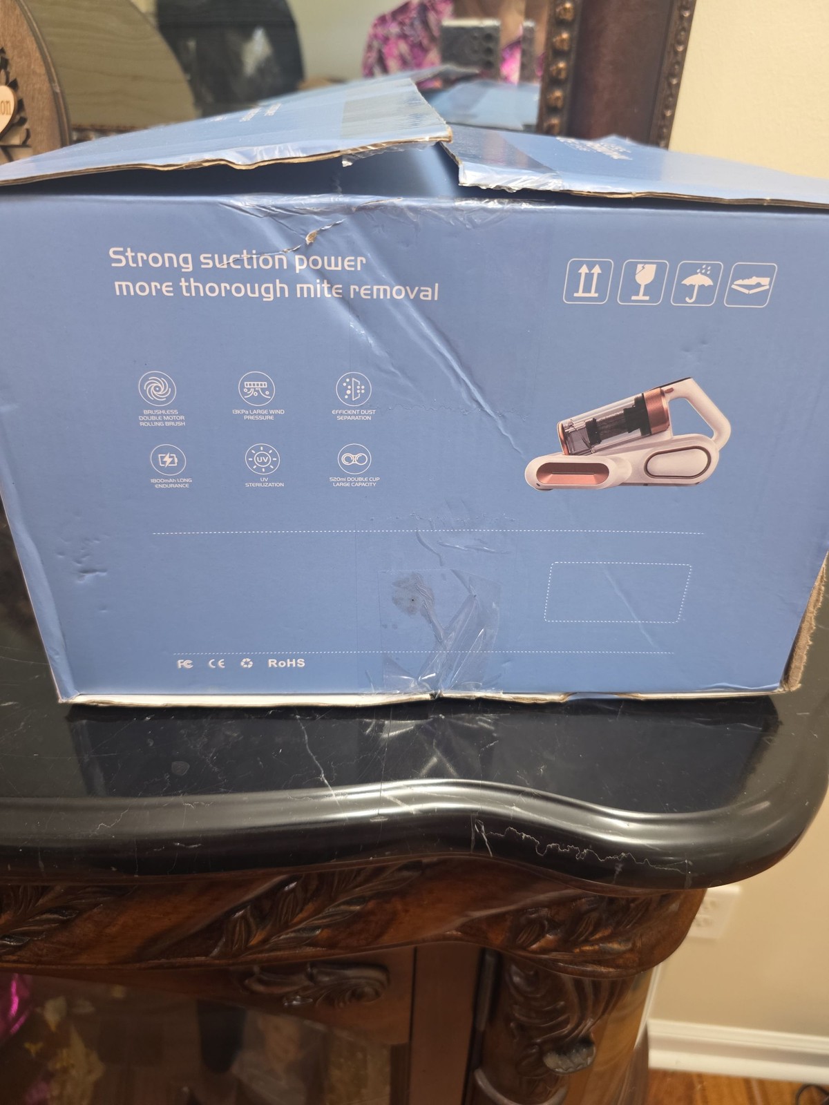 Wireless Mite Removal Device Handheld Vacuum Cleaner LP-018 13000Pa