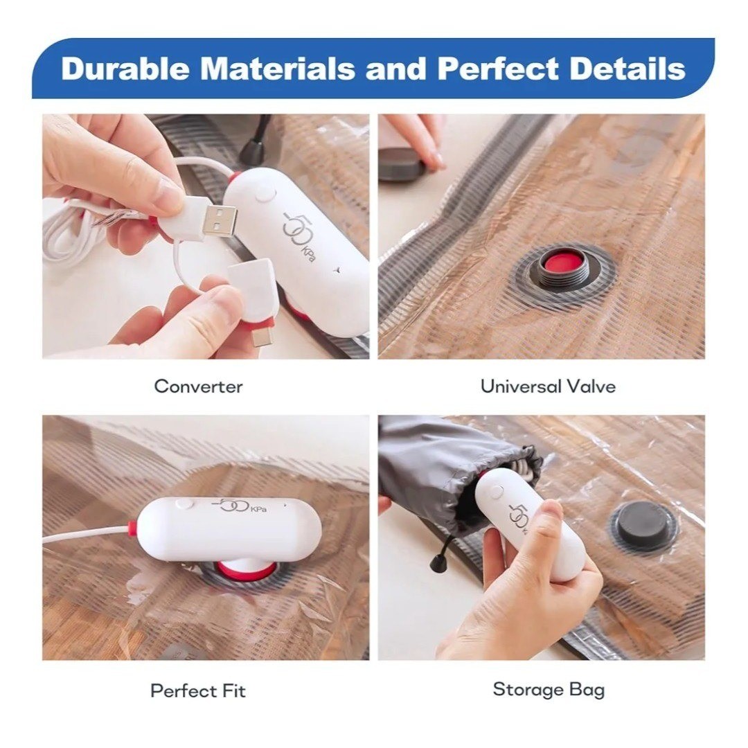 USB Vacuum Bag Powered Electric Air Pump