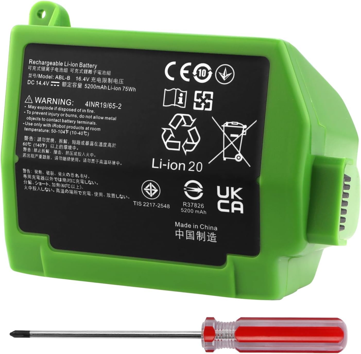 ABL B Battery for iRobot Roomba S9 9150 S9 S9550 9550 S9Plus S955020 S955880