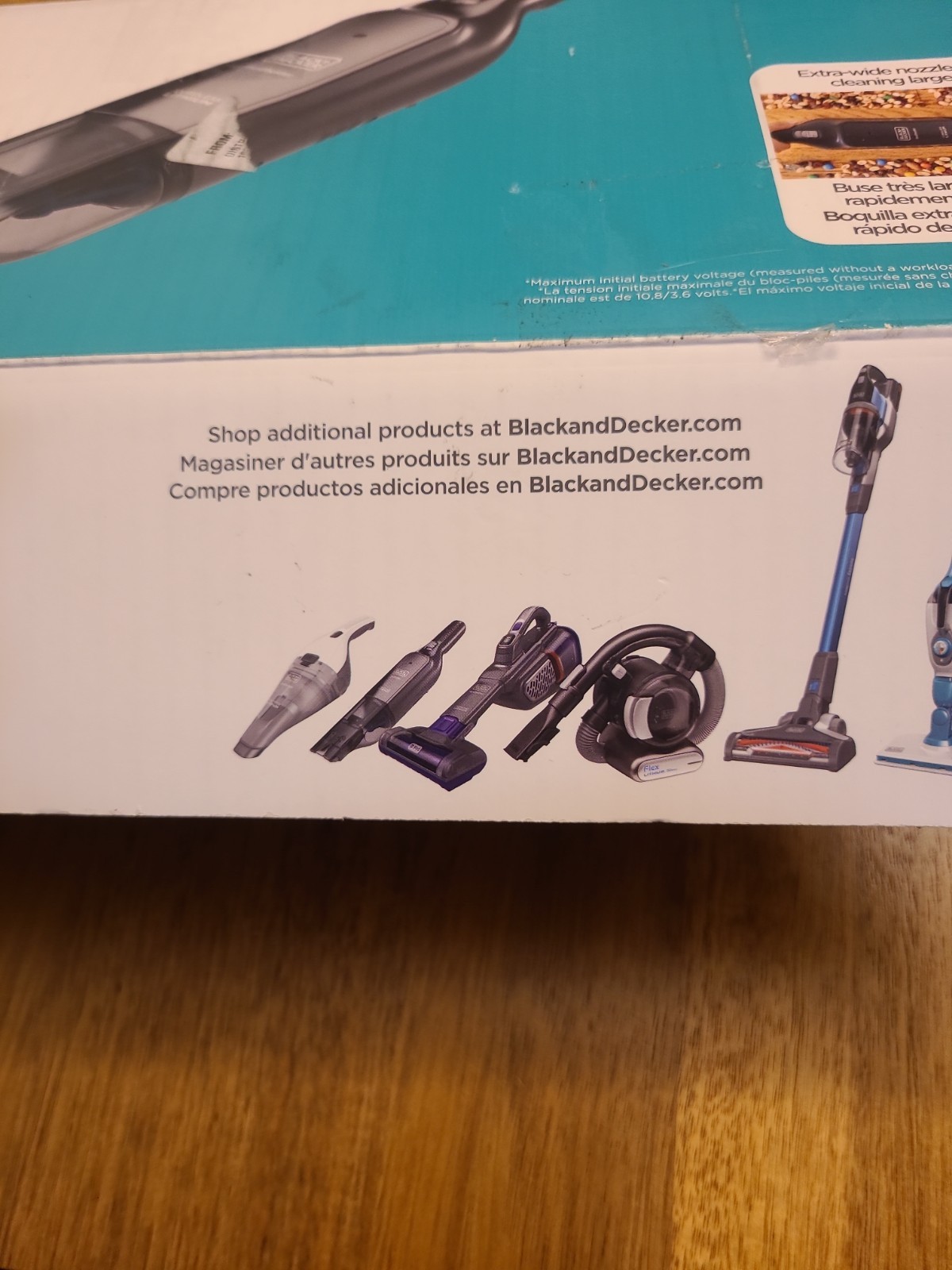 Black+Decker Dustbuster Advanced Clean Slim Cordless Handheld Vacuum Open Box