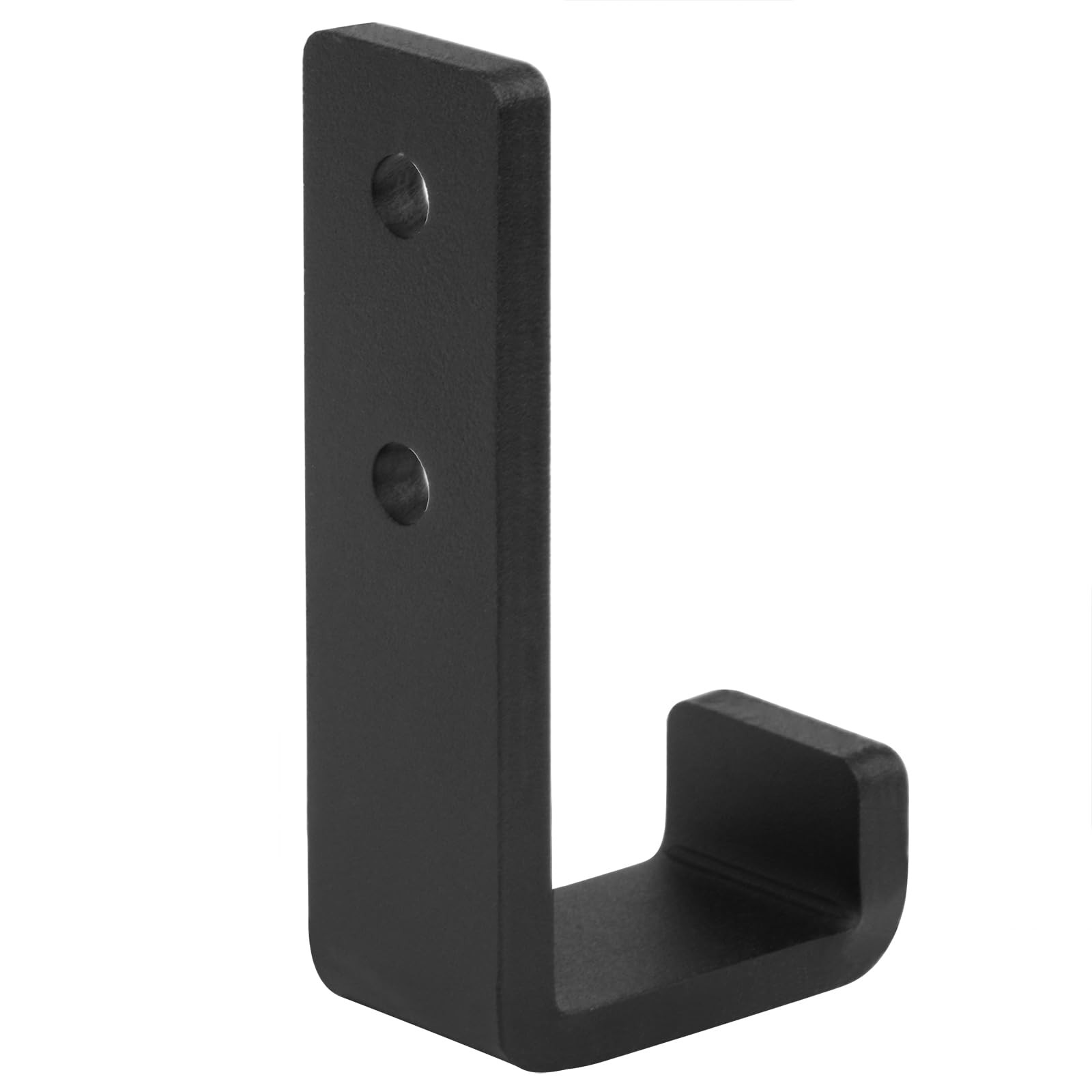 4 Pack 5-1/2 Inch Heavy Duty Black Steel J Hook Wall Mount Utility Hook