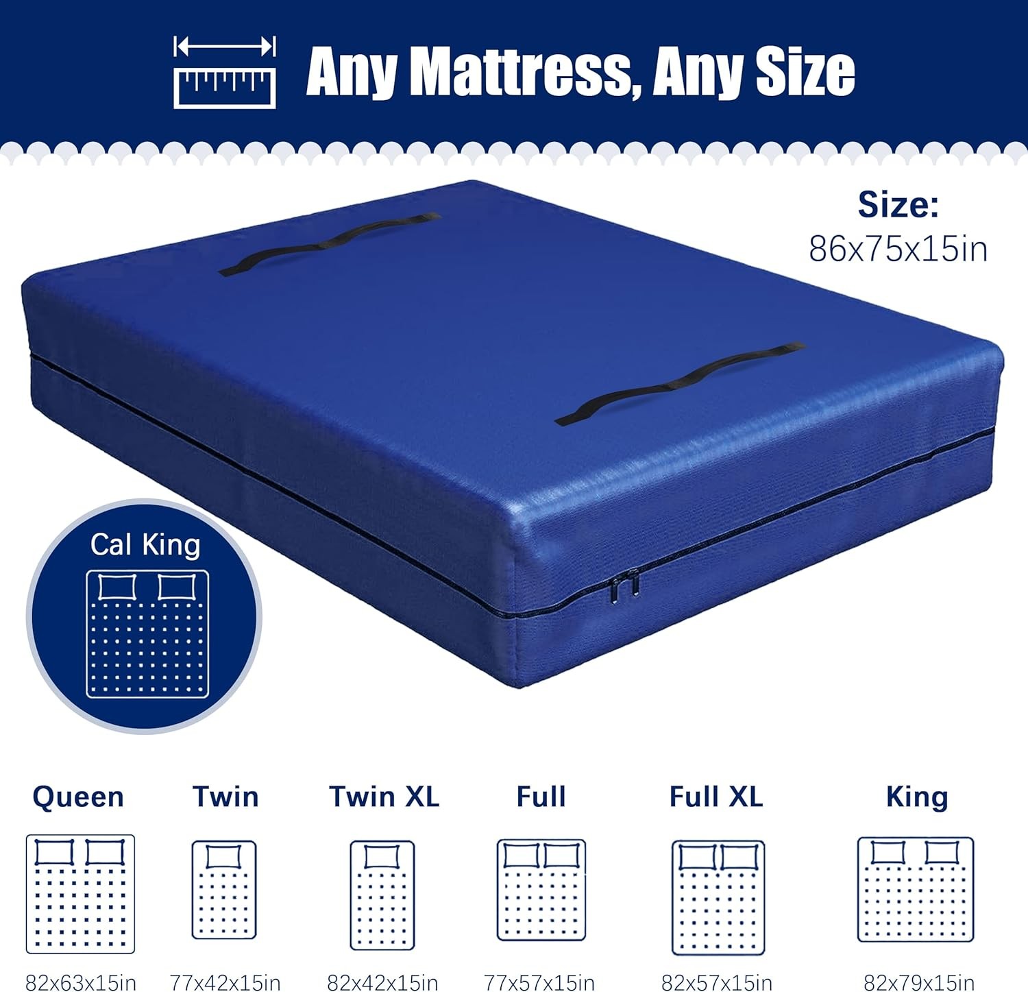 Family Mattress Bags for Moving with 8 Handles – 170GSM Extra-Thick