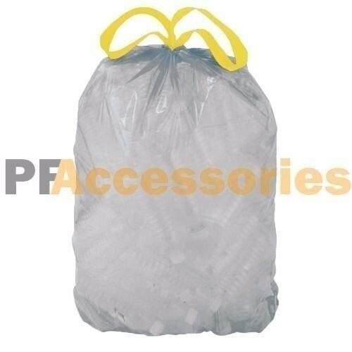 150 Ct 13 Gallon Commercial Kitchen Drawstring Trash Bag Garbage Bag Yard Clear
