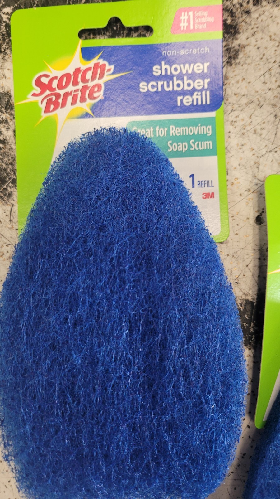 Lot 5 SCOTCH-BRITE Shower Scrubber Refill 560 Blue Non-Scratch Discontinued 3M
