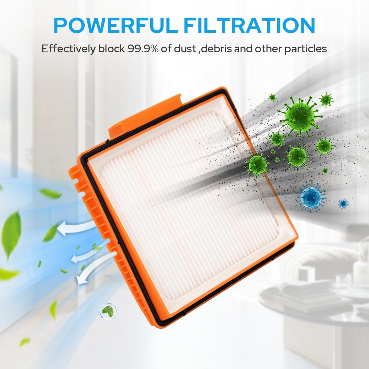 4 Pack – Replacement Filters Compatible with Shark AI AV2501S AV2501AE AV2502AE