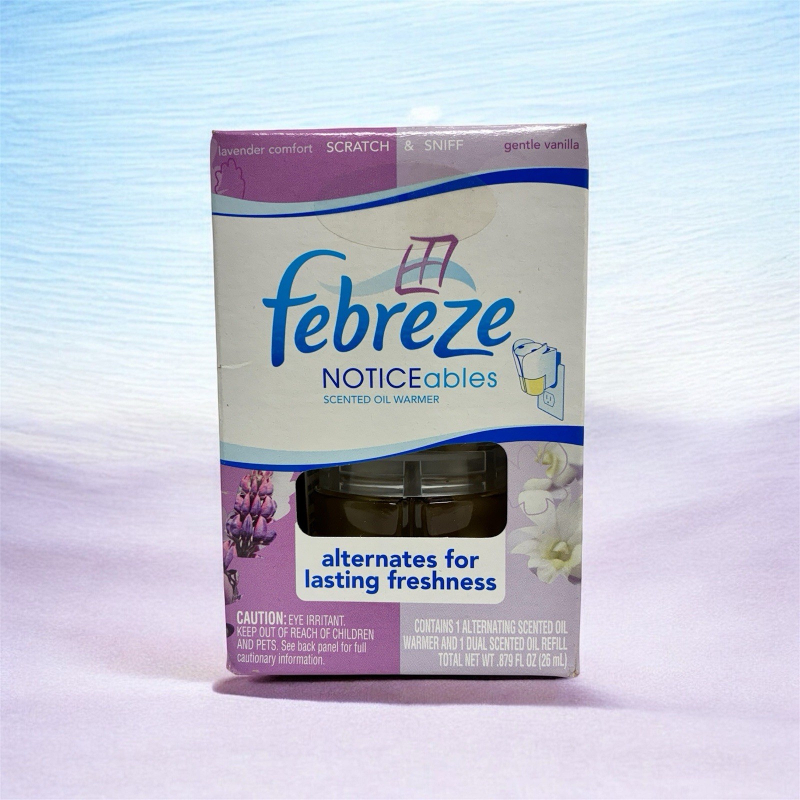 Febreze NOTICEABLES Dual Scented Oil Refill Warmer LAVENDER COMFORT & VANILLA