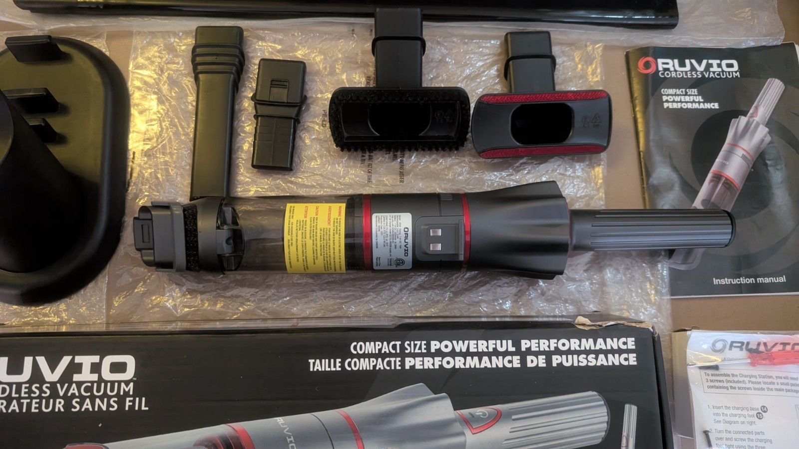 RuvioBagless Cordless Rechargeable Stick