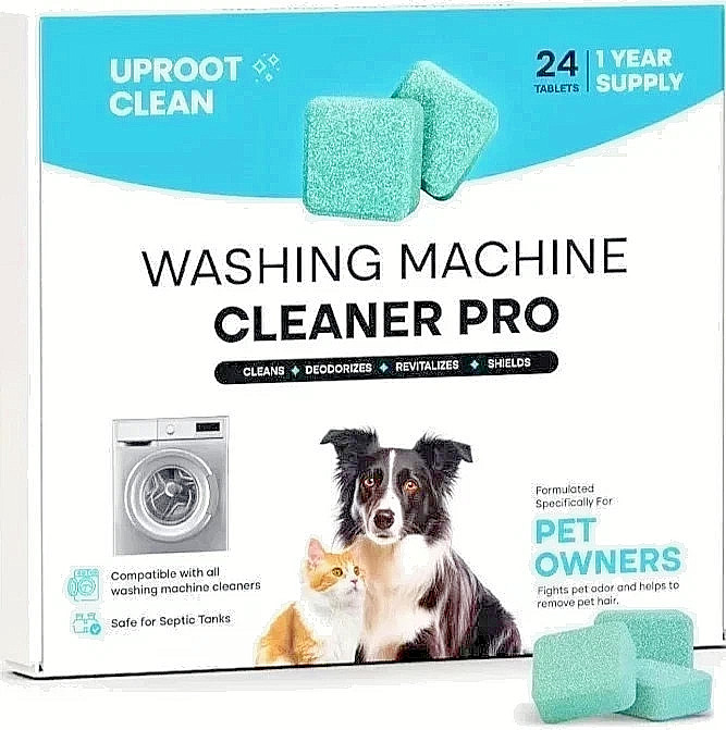 Uproot Clean Washing Machine Cleaner Tablets – 24 Pack