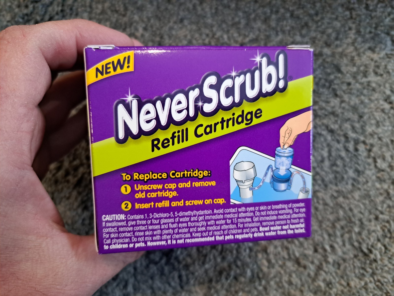 Lot Eight Kaboom Never Scrub! Refill Cartridges 1.65 Oz. Each