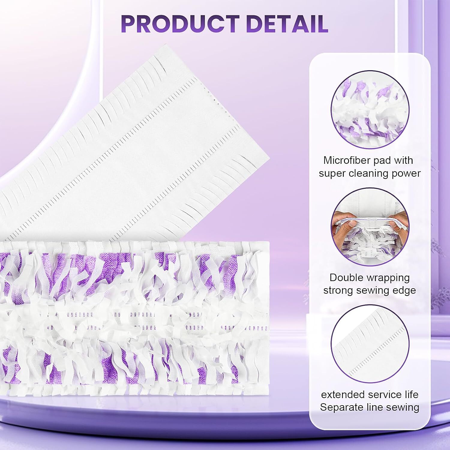 12 Pack Disposable Power Mop Pads Refills Multi-Surface Replacement Mopping Pads
